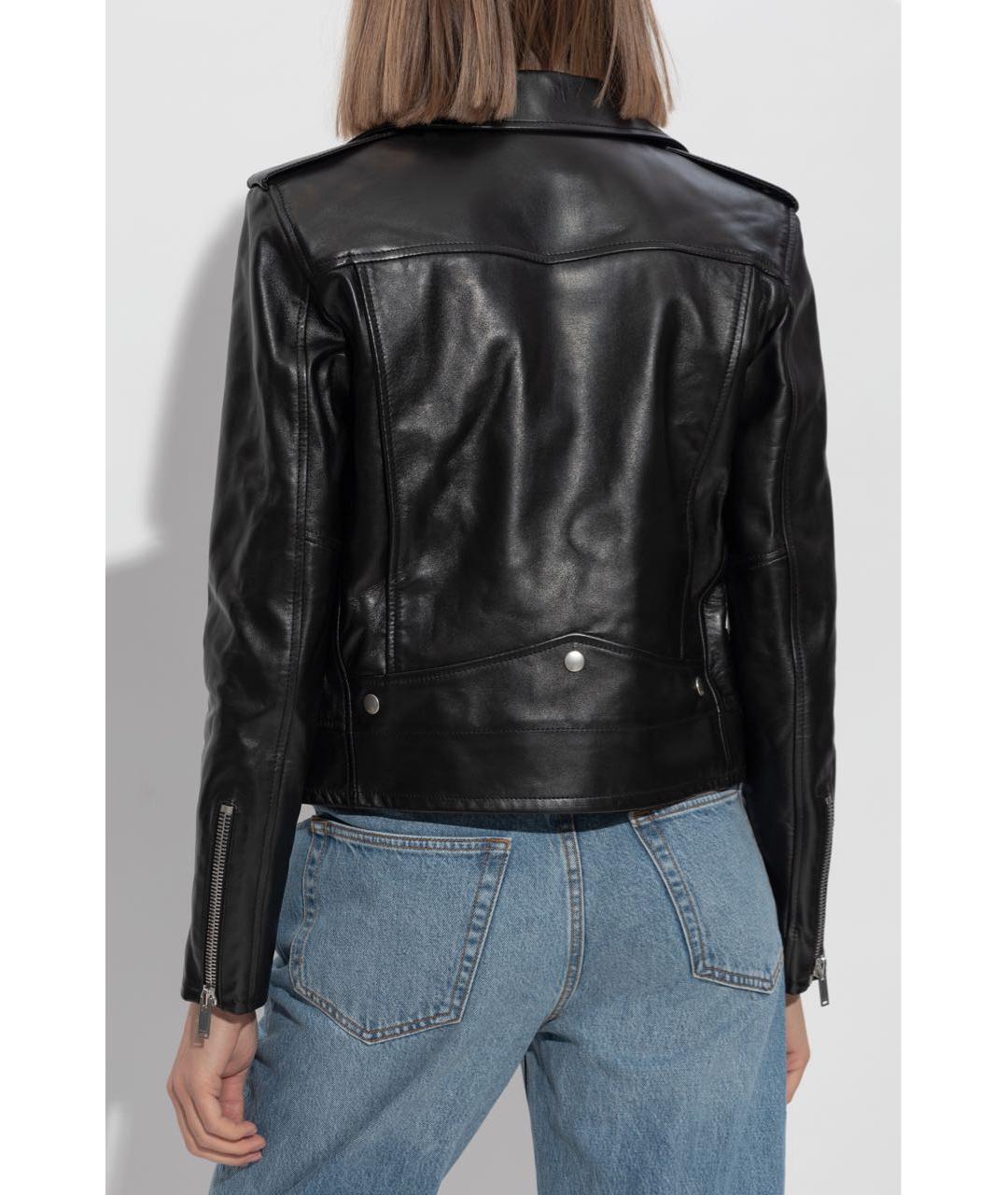 SAINT LAURENT Черная кожаная куртка, фото 8