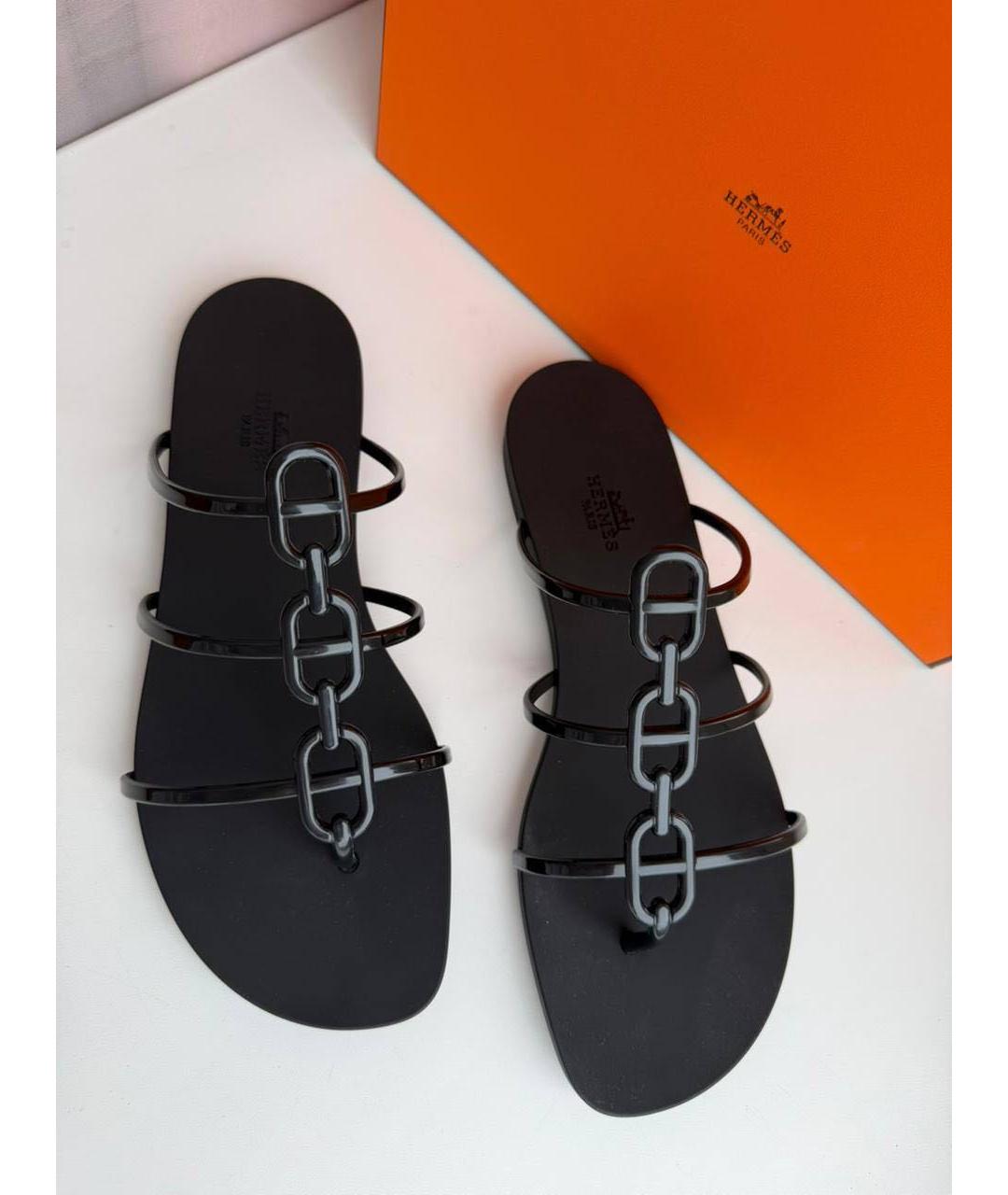 CHANEL Белые кожаные шлепанцы, фото 2