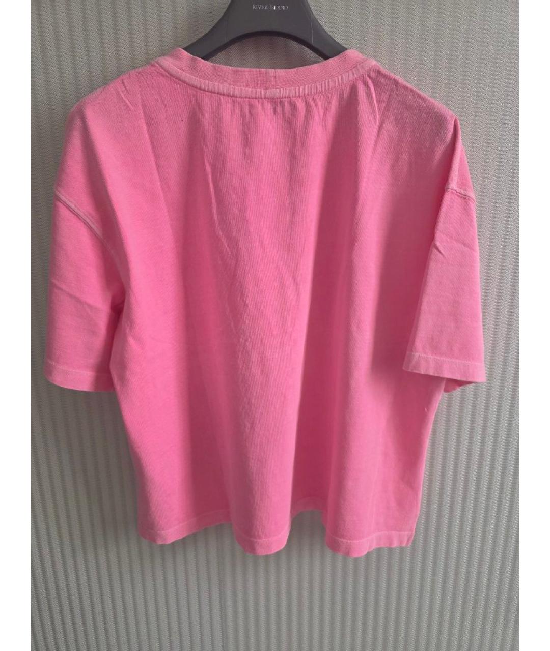 SANDRO Розовая хлопковая футболка, фото 2