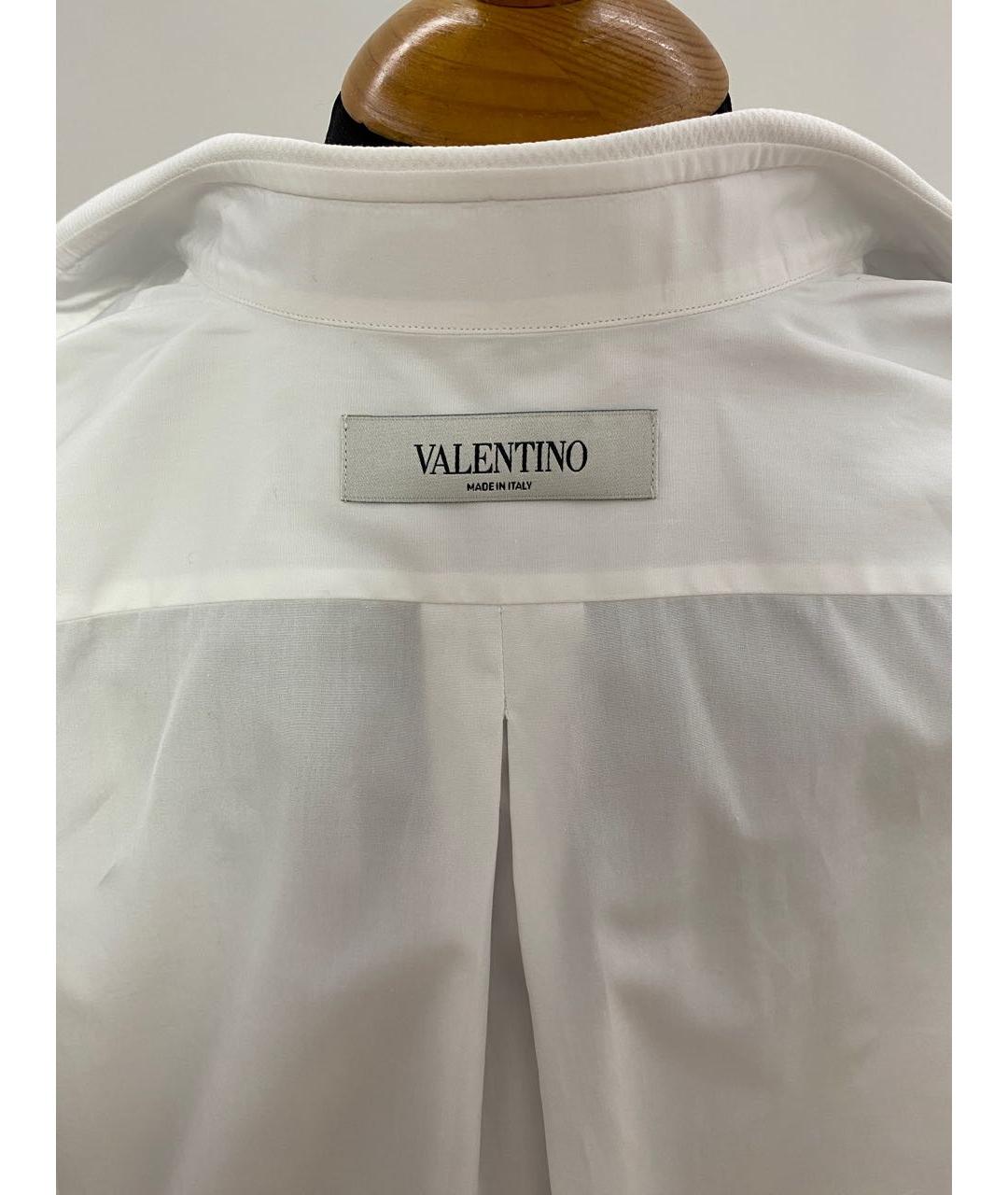 VALENTINO Белая хлопковая рубашка, фото 3