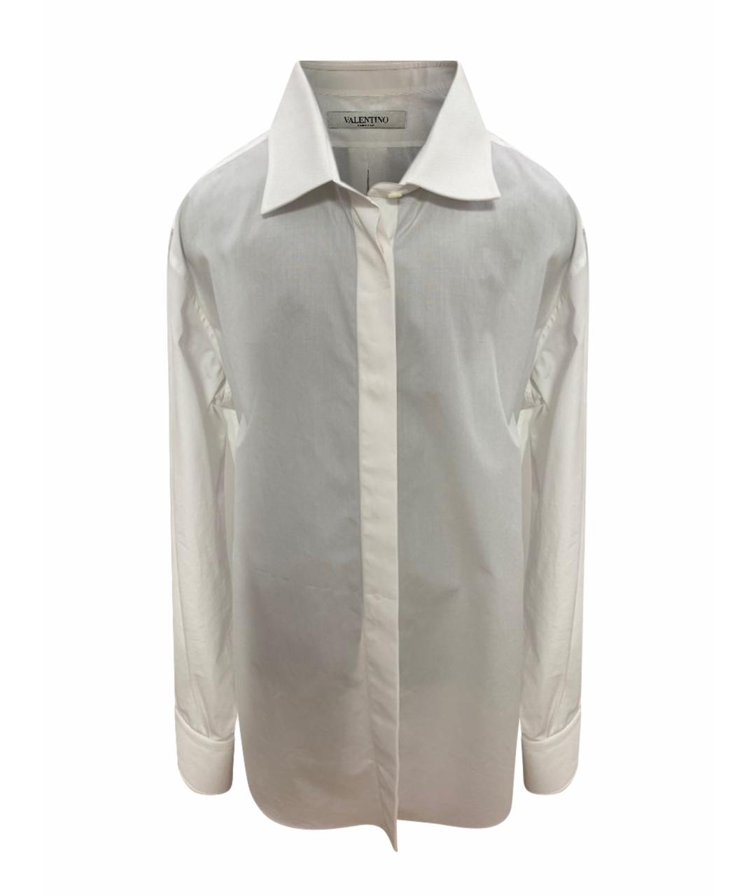 VALENTINO Белая хлопковая рубашка, фото 1