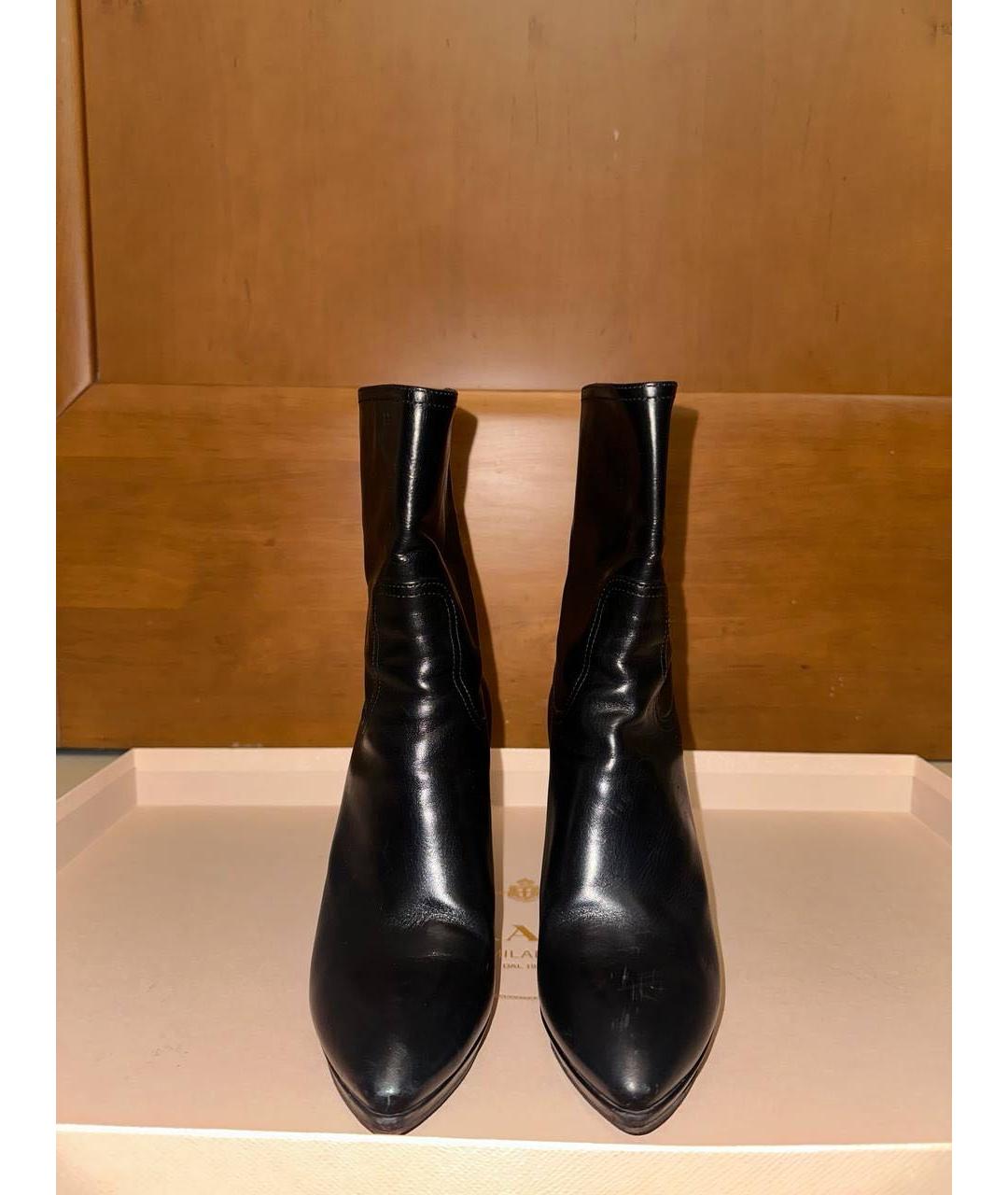 LOUIS VUITTON Черные кожаные ботильоны, фото 2