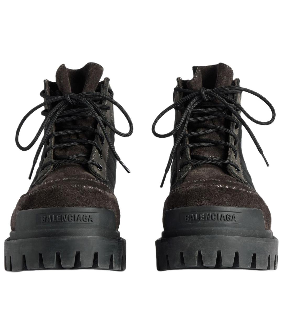 BALENCIAGA Коричневые ботинки, фото 3
