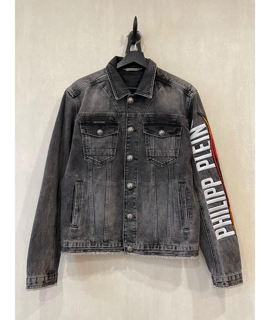 PHILIPP PLEIN Серая деним куртка, фото 7