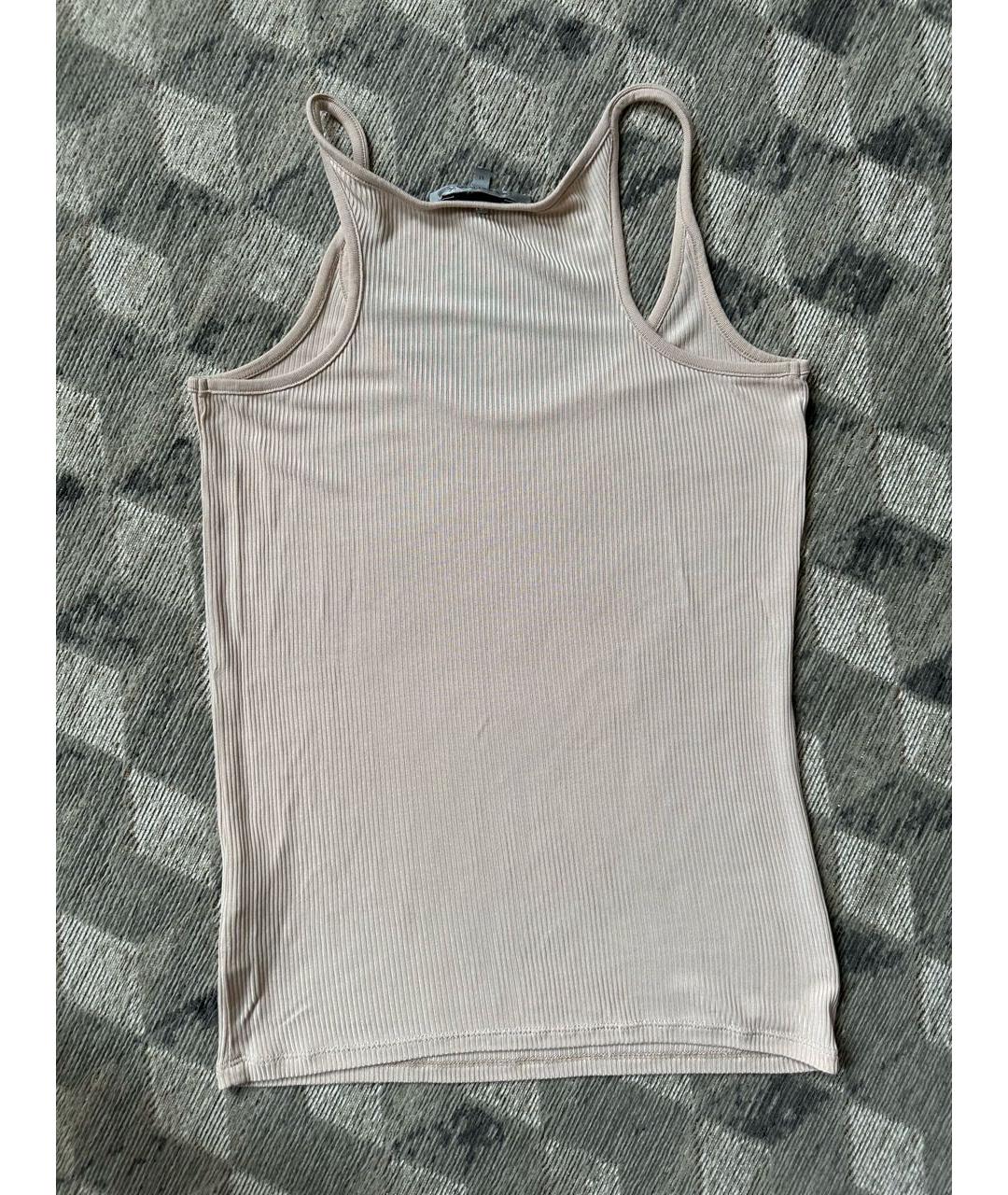 SPORTMAX Бежевая майка, фото 2