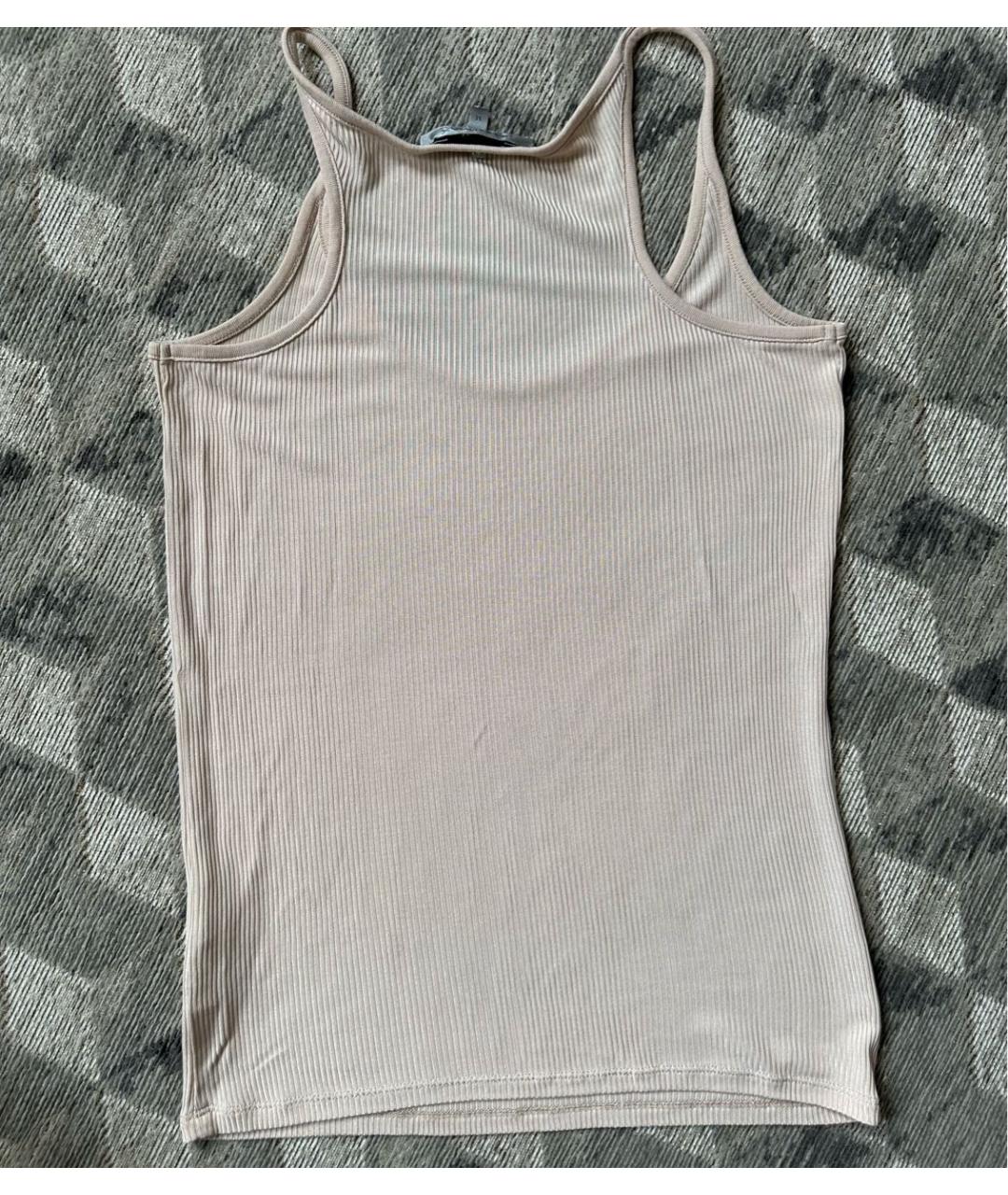 SPORTMAX Бежевая майка, фото 7