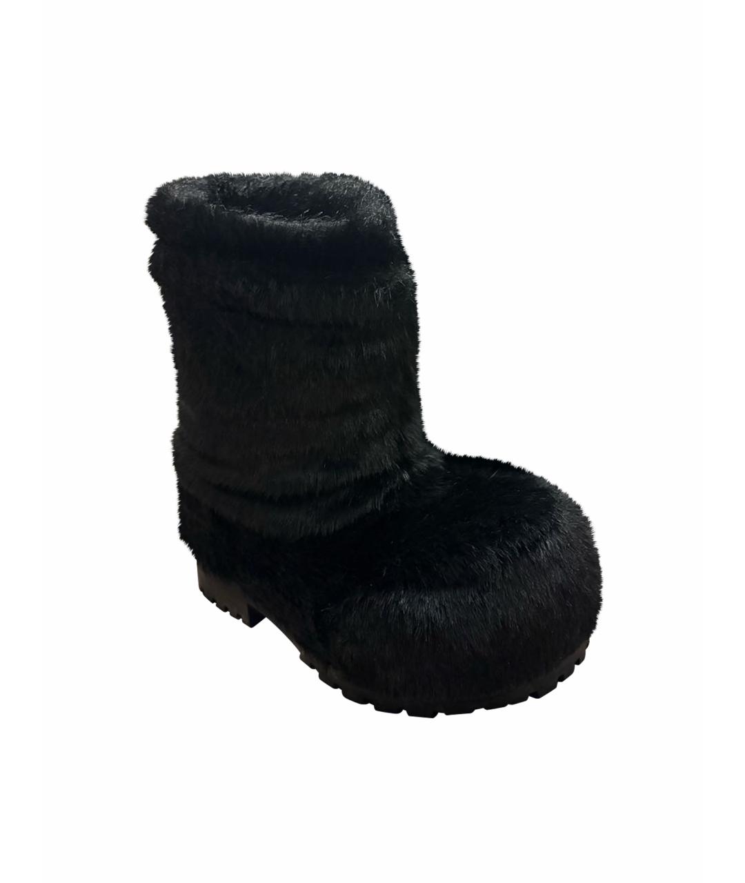 BALENCIAGA Черные высокие ботинки, фото 1