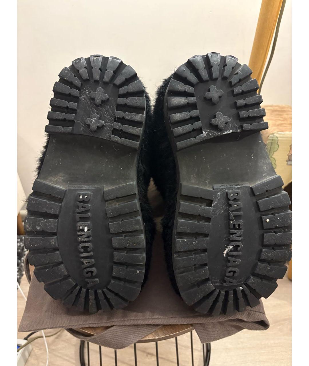 BALENCIAGA Черные высокие ботинки, фото 4