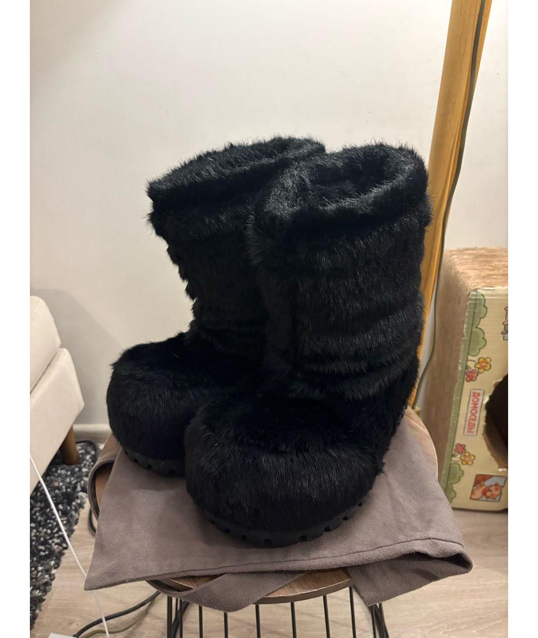 BALENCIAGA Черные высокие ботинки, фото 3