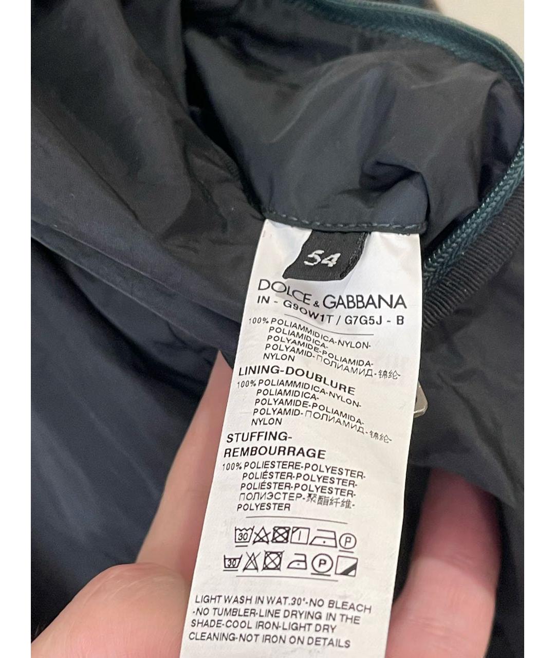 DOLCE&GABBANA Черная полиамидовая куртка, фото 5