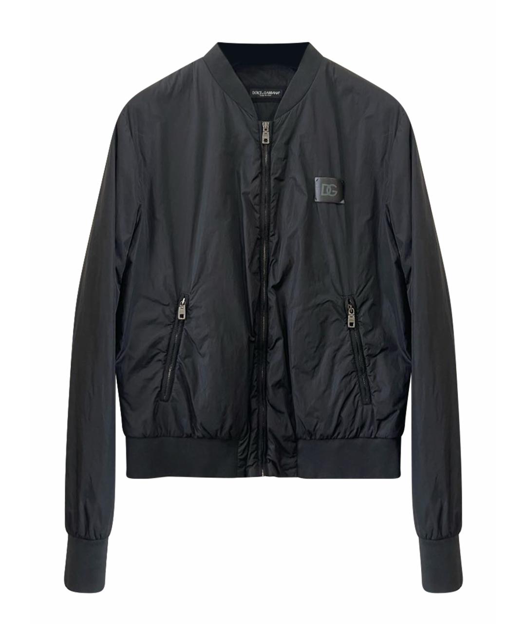 DOLCE&GABBANA Черная полиамидовая куртка, фото 1