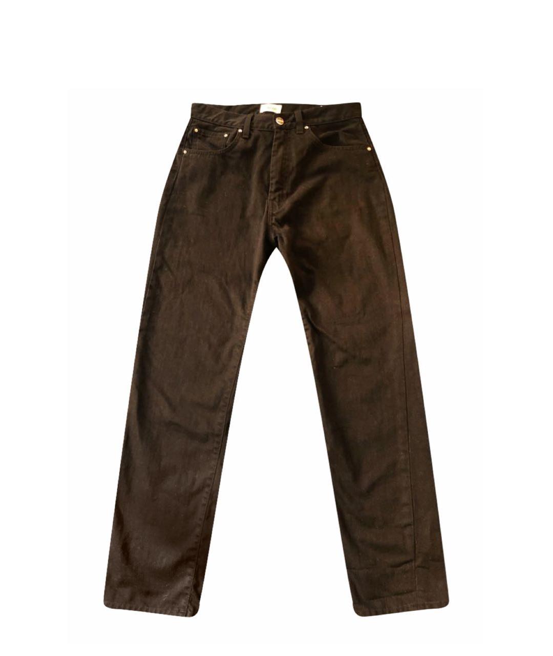 TOTEME Черные хлопковые прямые джинсы, фото 6