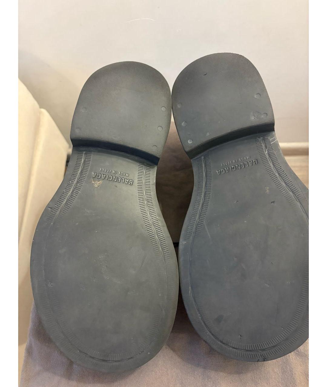 BALENCIAGA Черные резиновые низкие ботинки, фото 5