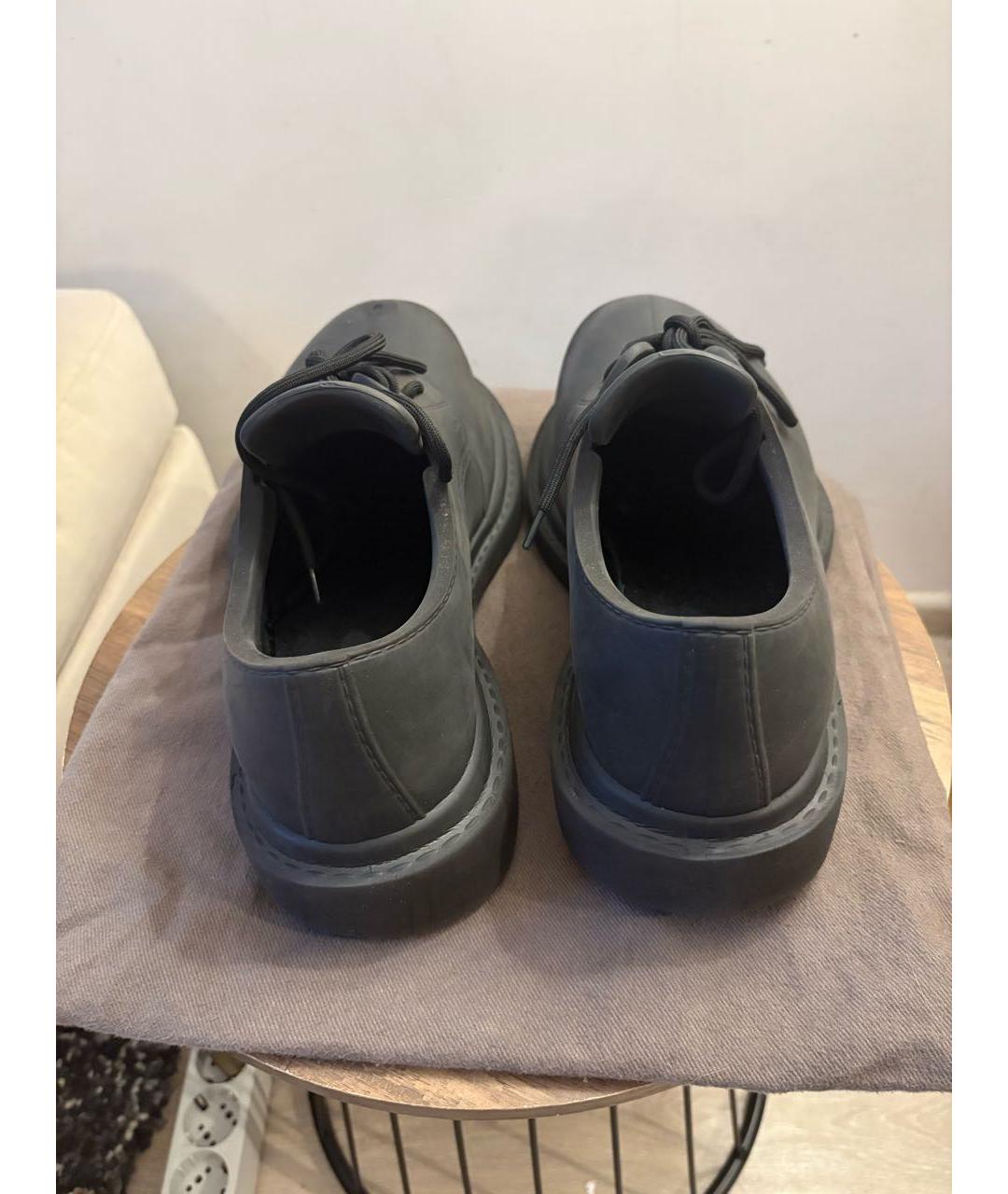 BALENCIAGA Черные резиновые низкие ботинки, фото 6