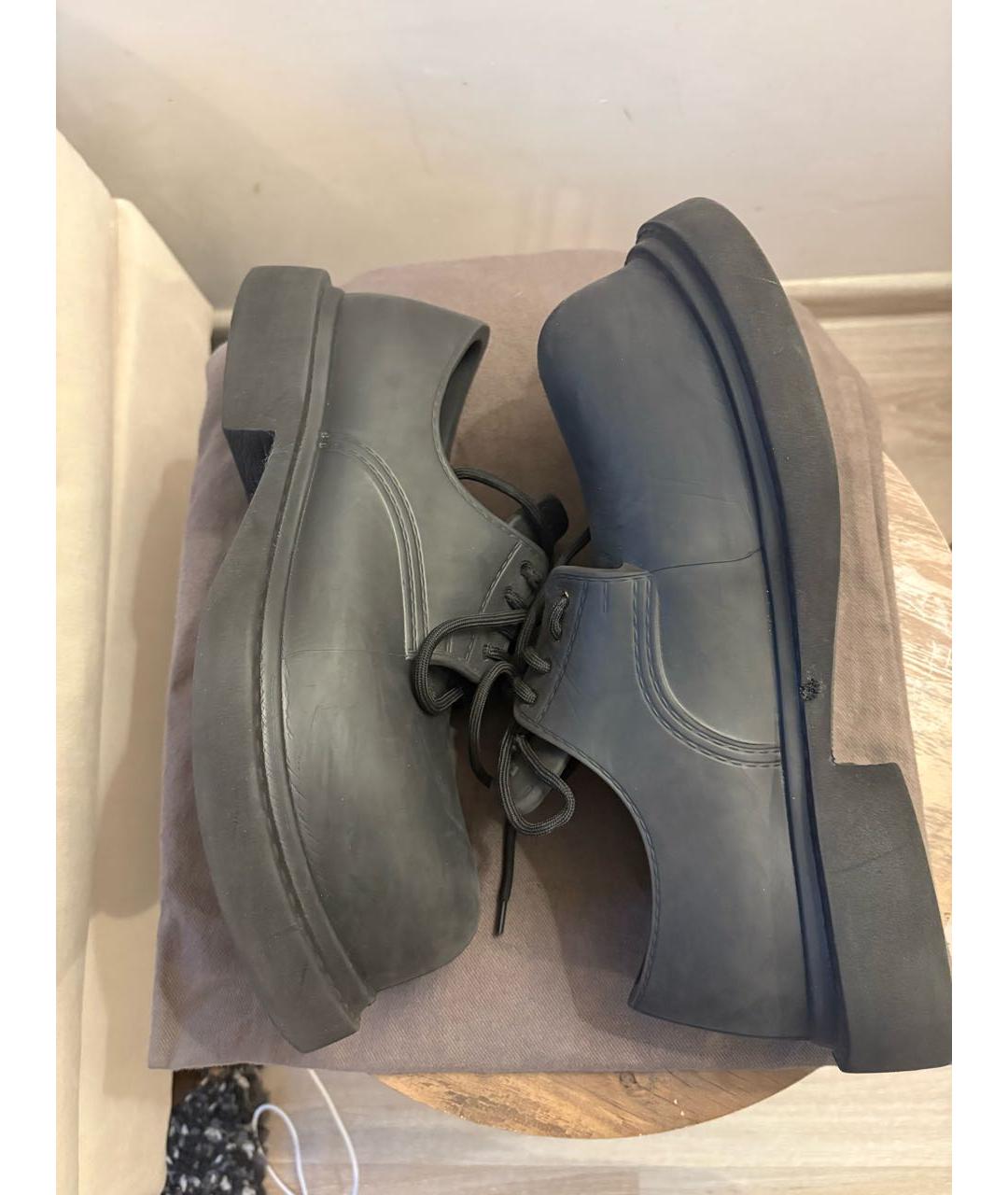 BALENCIAGA Черные резиновые низкие ботинки, фото 9