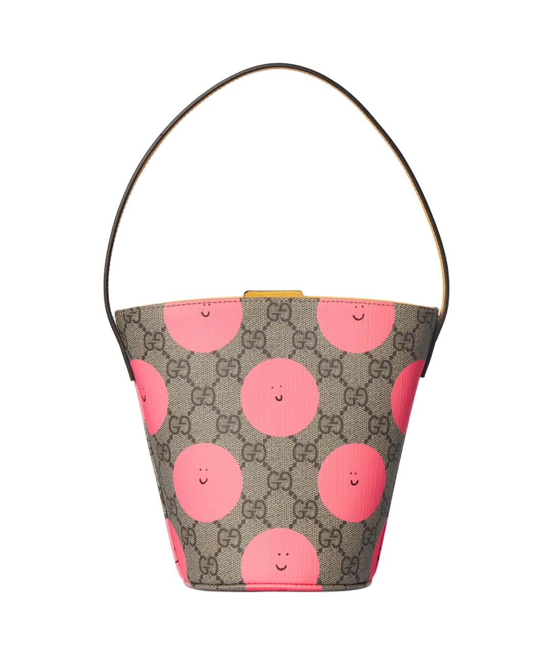 GUCCI Коричневая сумка через плечо из канвы, фото 4