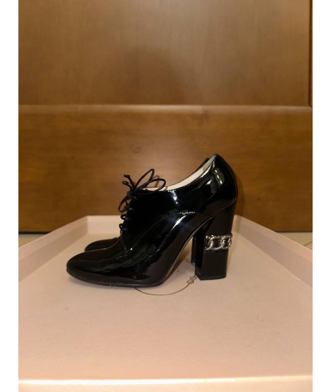 CASADEI Черные ботинки из лакированной кожи, фото 2