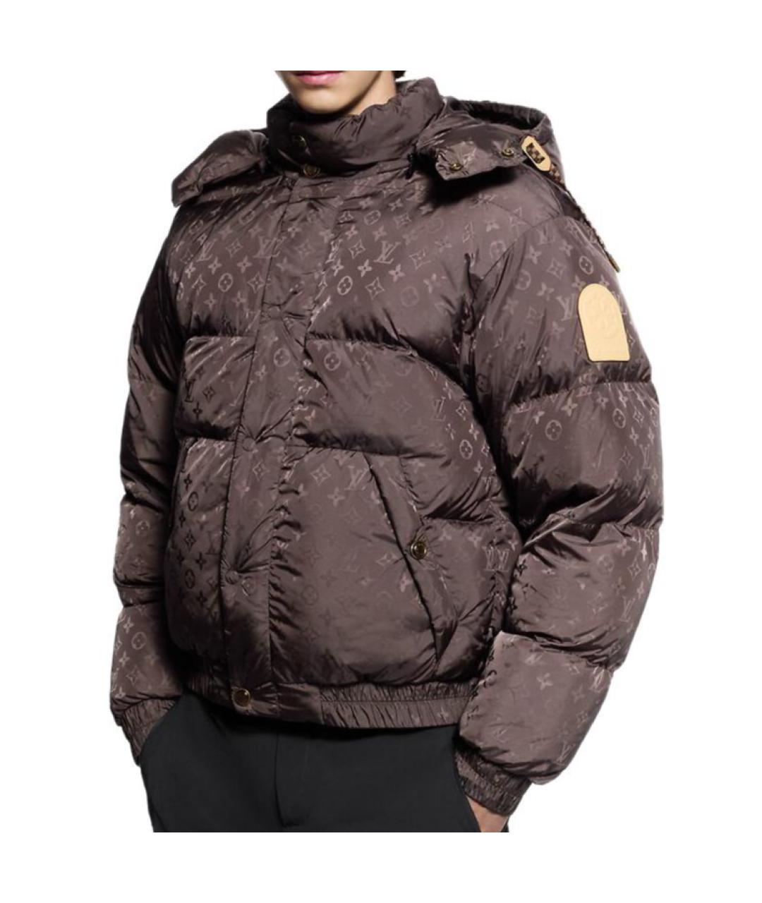 LOUIS VUITTON Коричневый пуховик, фото 3