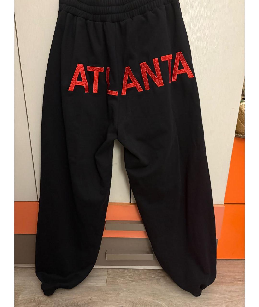 MOWALOLA Черные хлопковые повседневные брюки, фото 2