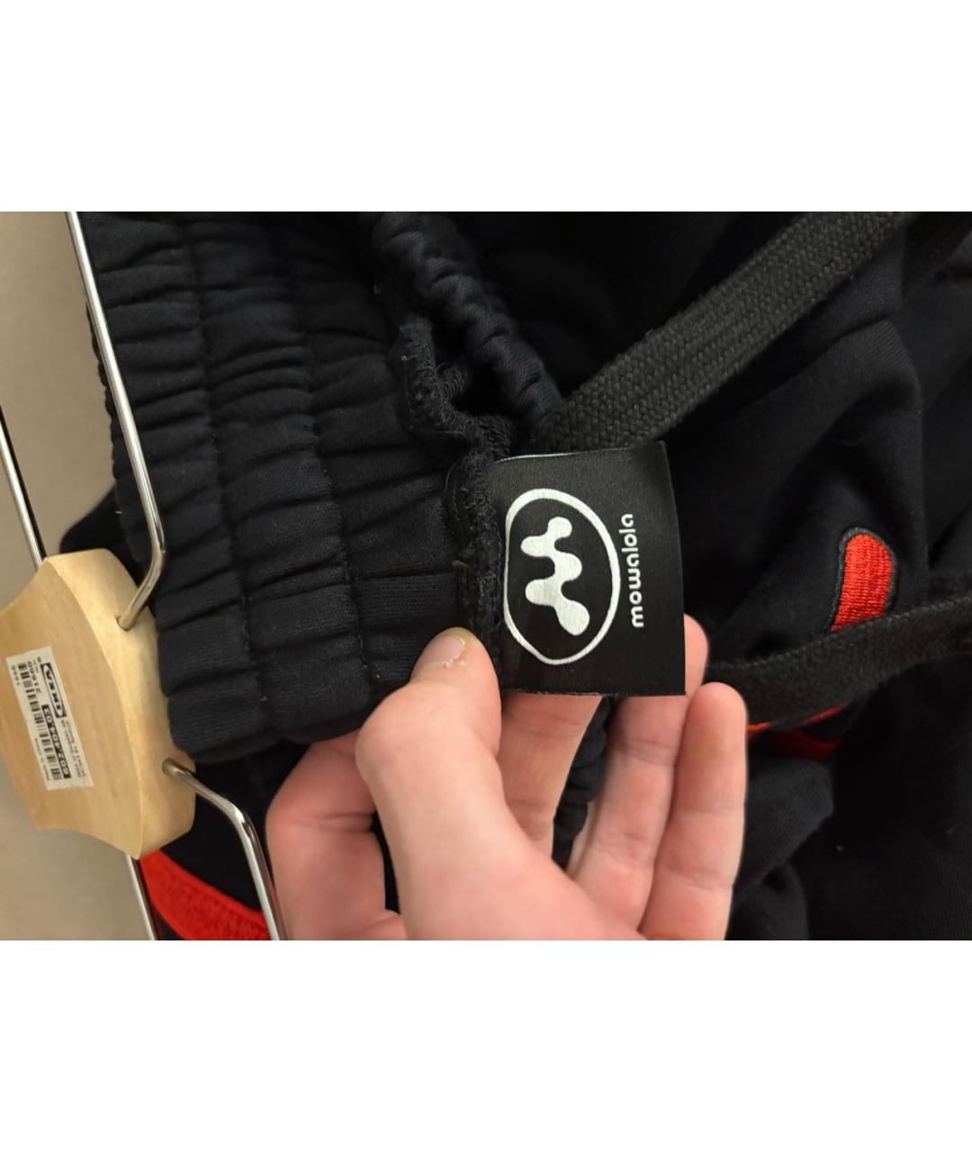 MOWALOLA Черные хлопковые повседневные брюки, фото 5