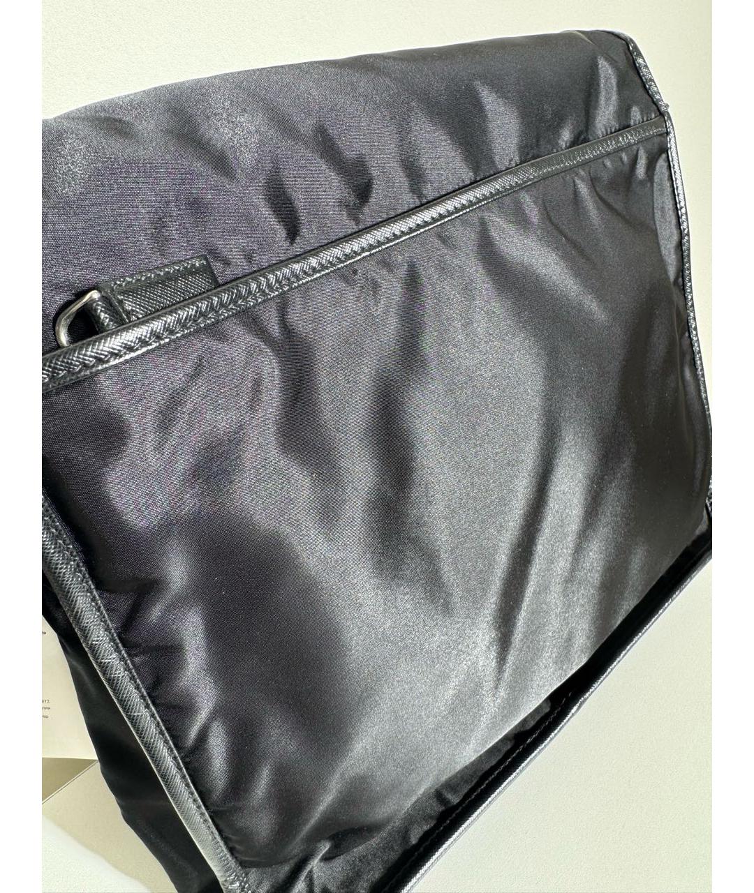 PRADA Черная синтетическая сумка на плечо, фото 2