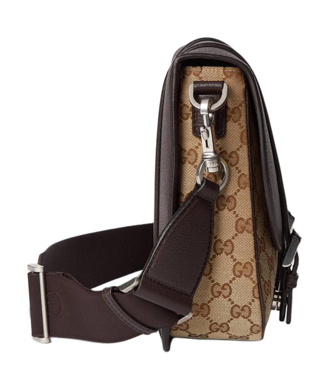 GUCCI Коричневая сумка на плечо, фото 3