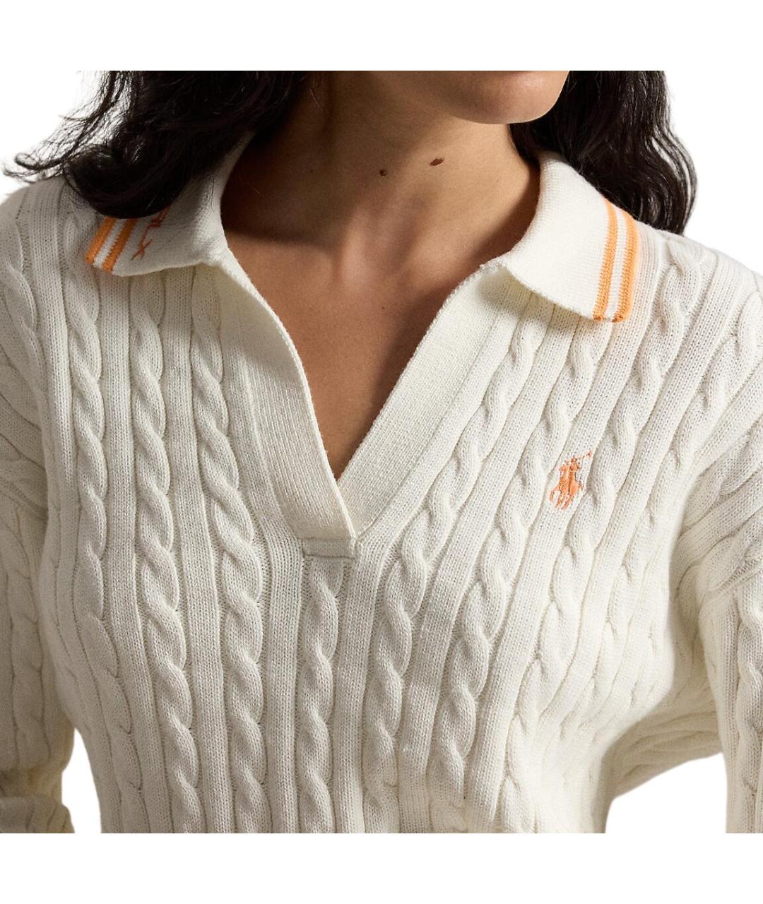POLO RALPH LAUREN Белый джемпер / свитер, фото 2
