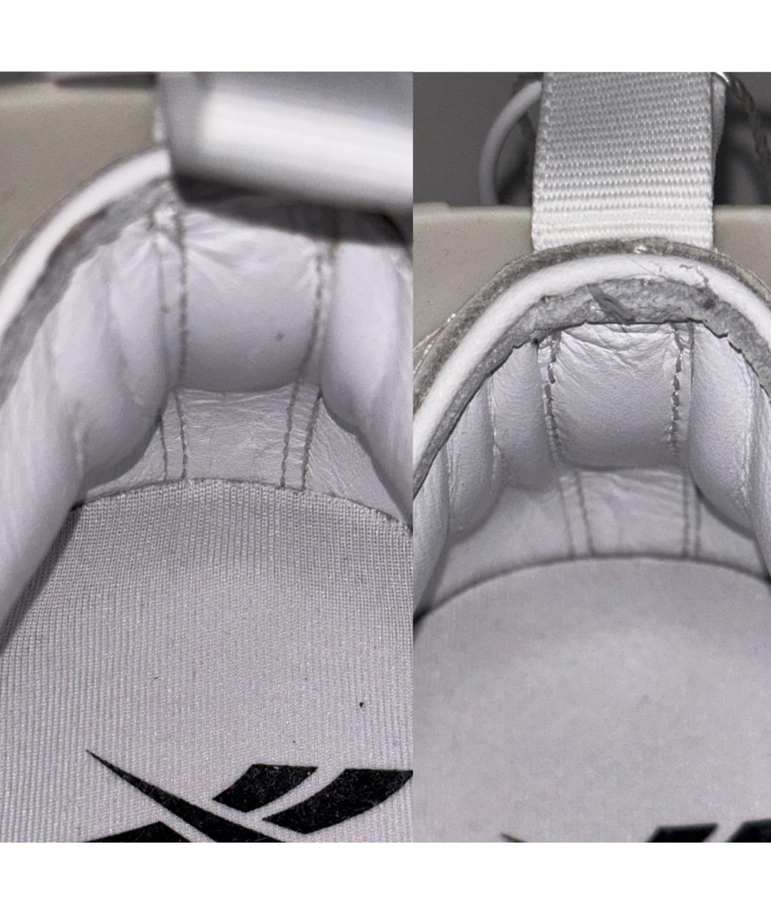 MAISON MARGIELA Белые кожаные низкие кроссовки / кеды, фото 8