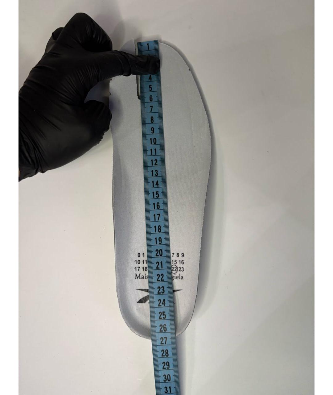 MAISON MARGIELA Белые кожаные низкие кроссовки / кеды, фото 6