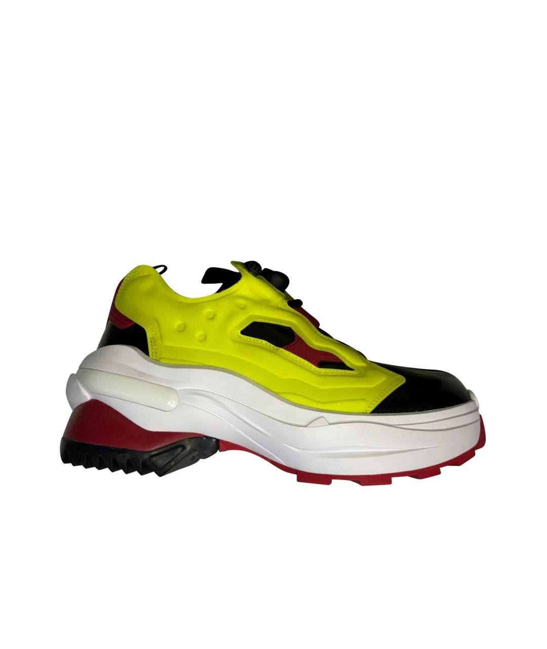 MAISON MARGIELA Мульти кожаные низкие кроссовки / кеды, фото 1