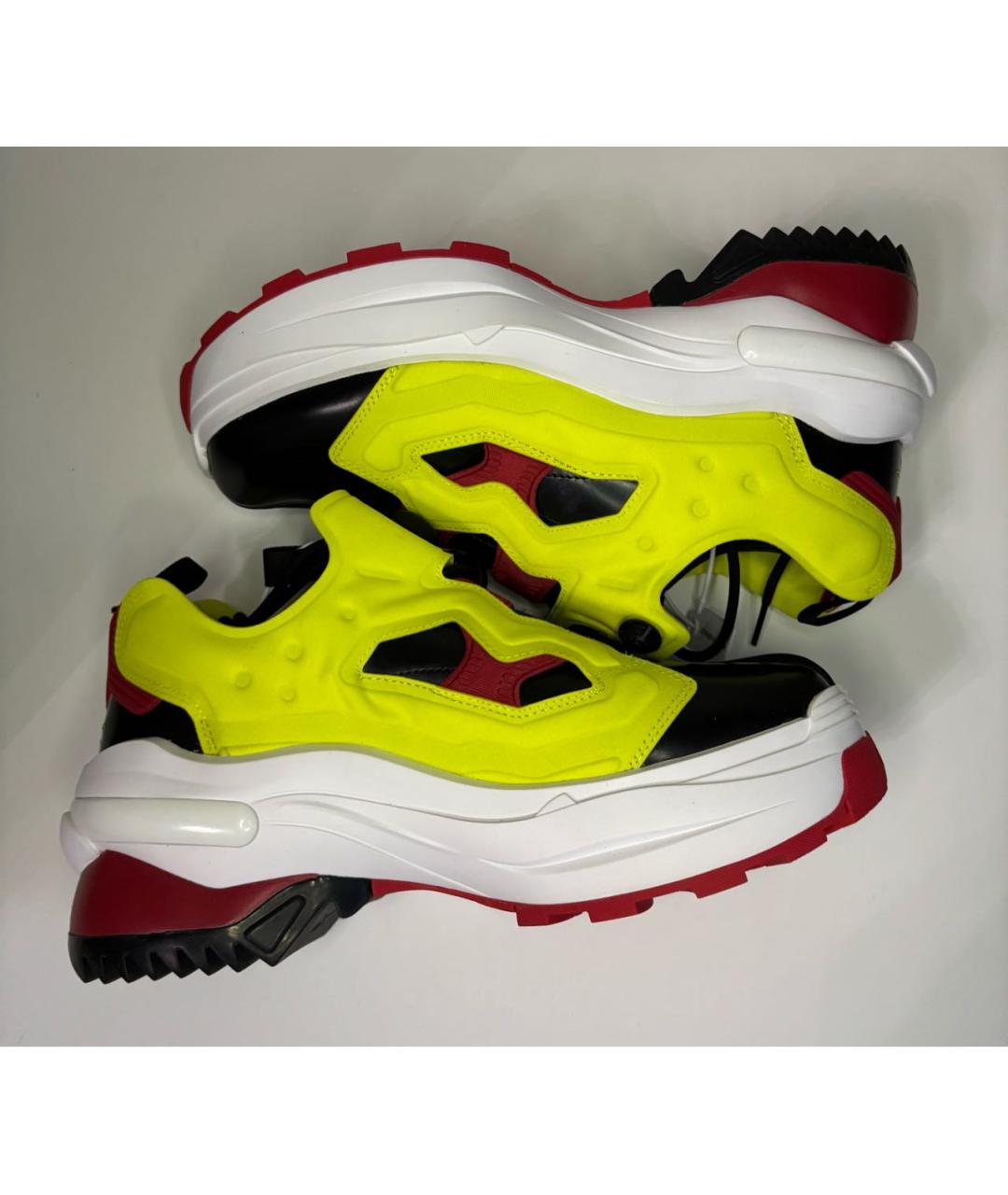 MAISON MARGIELA Мульти кожаные низкие кроссовки / кеды, фото 3