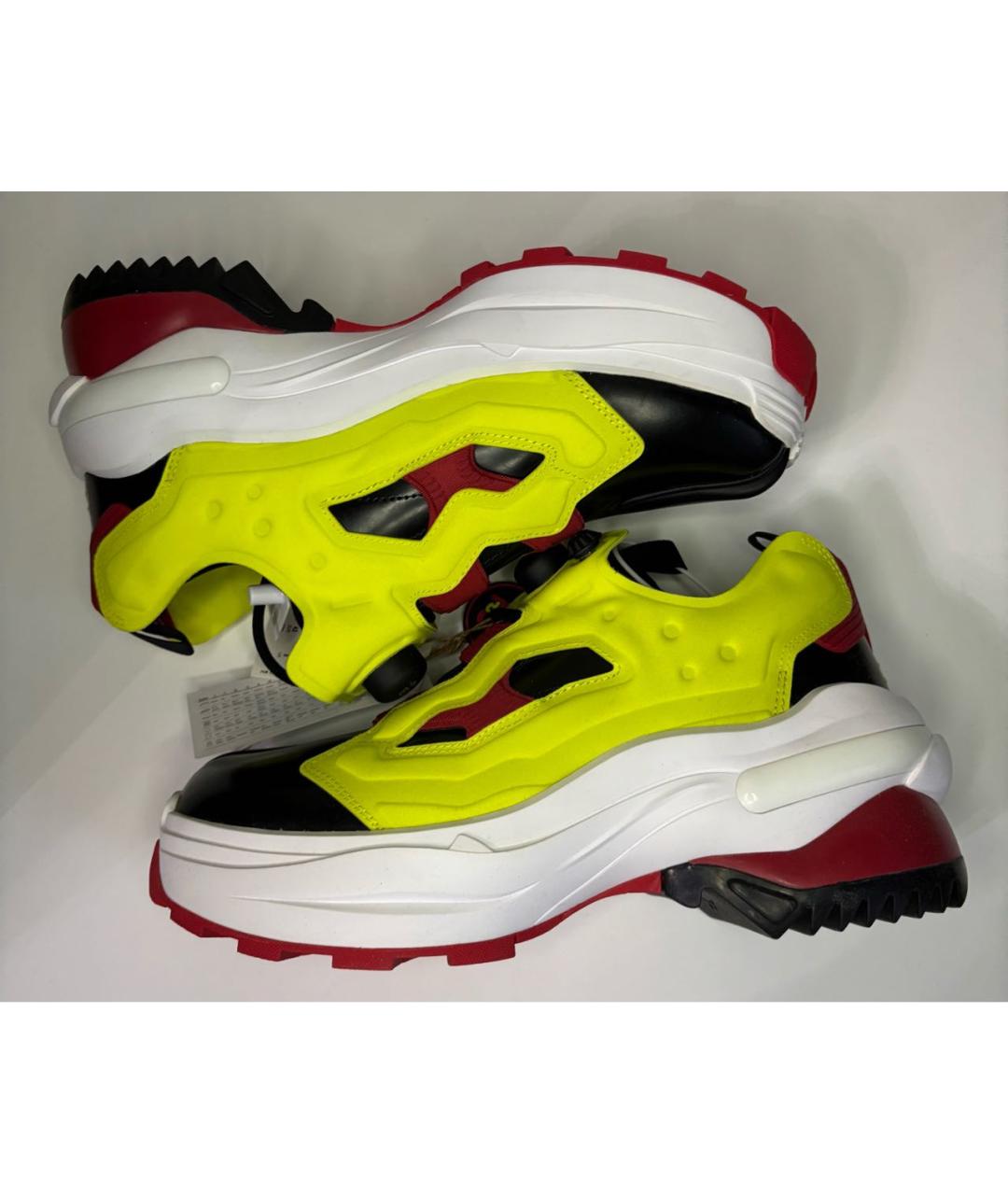 MAISON MARGIELA Мульти кожаные низкие кроссовки / кеды, фото 9