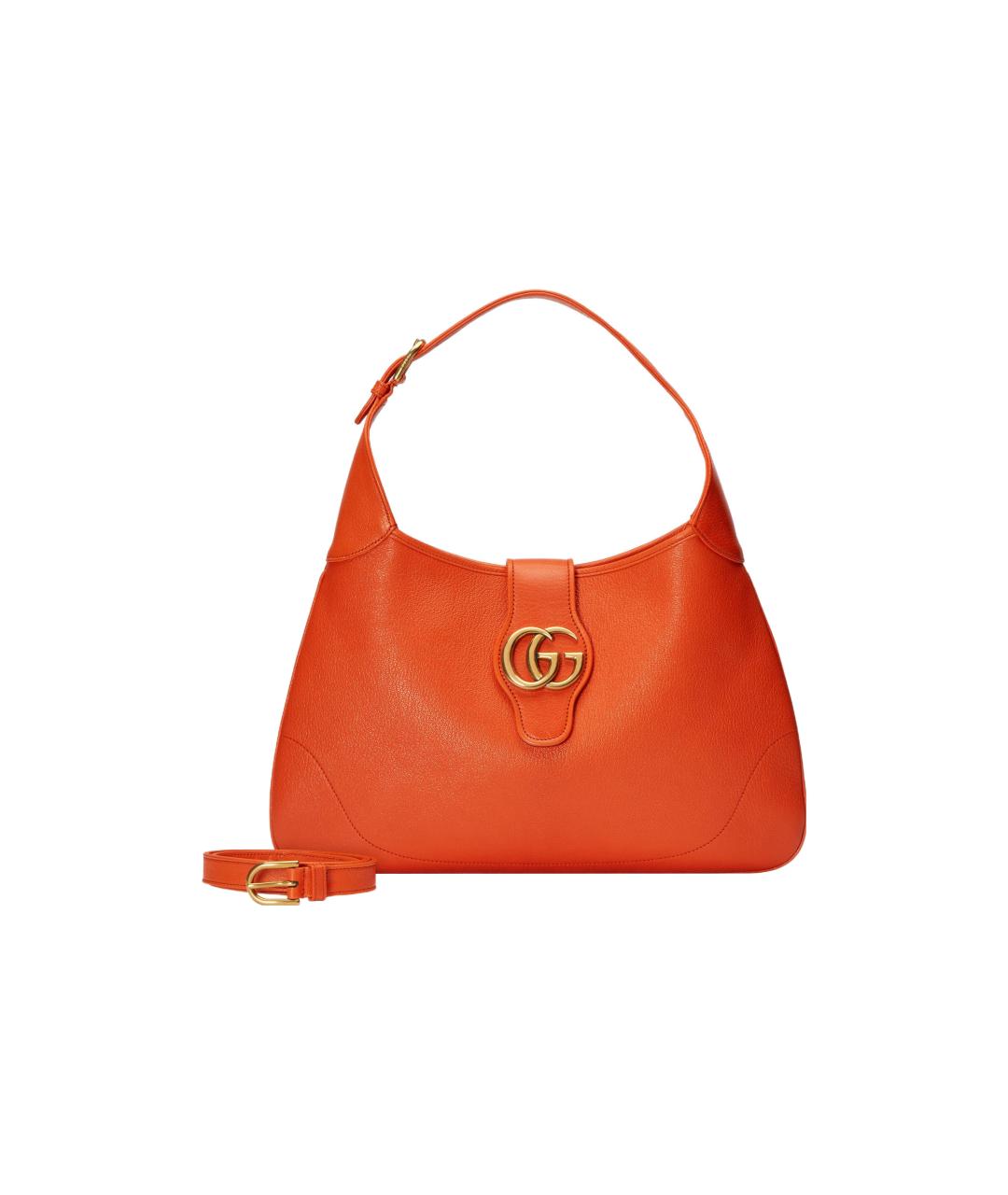 GUCCI Оранжевая кожаная сумка через плечо, фото 2