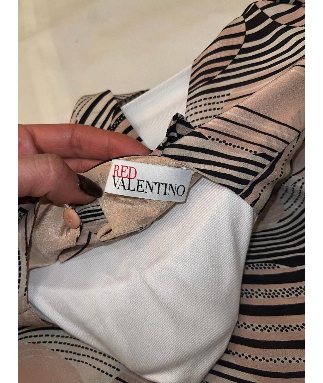 RED VALENTINO Мульти шелковый сарафан, фото 3