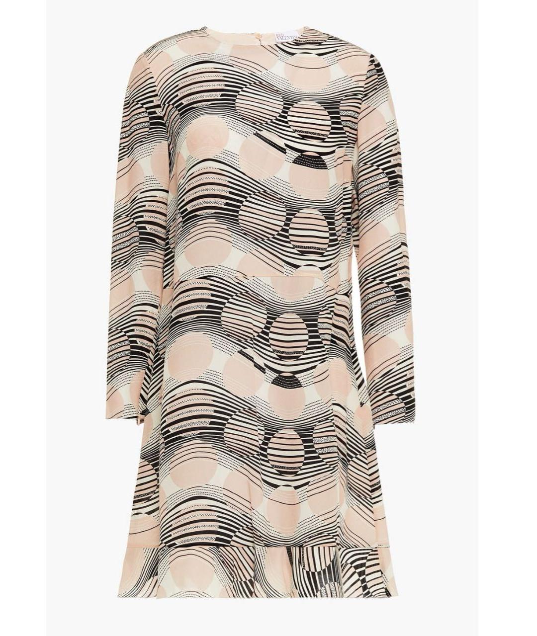 RED VALENTINO Мульти шелковый сарафан, фото 6