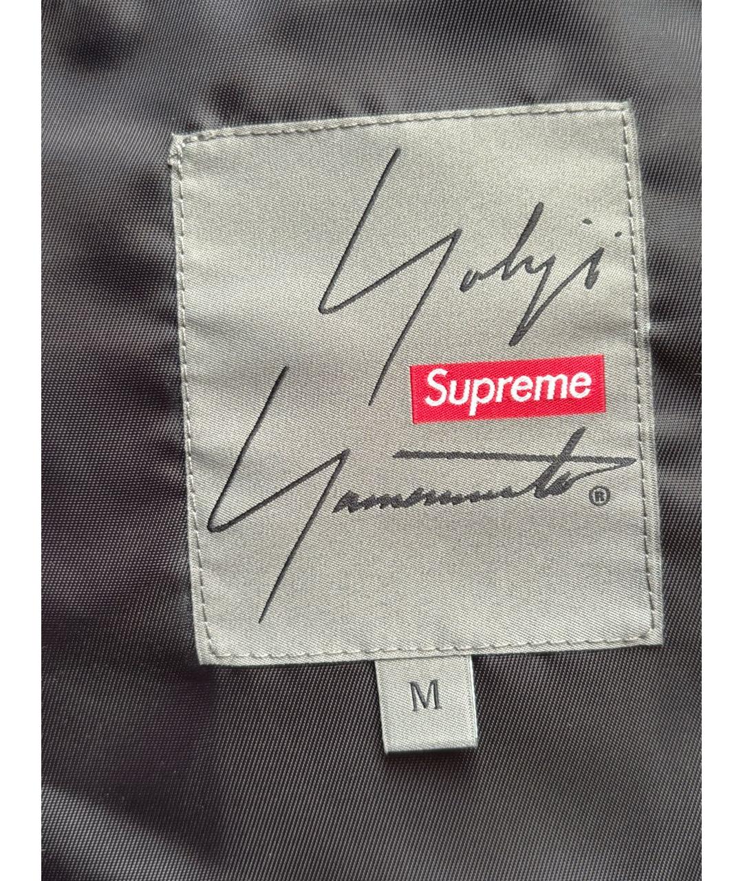 SUPREME Черный полиэстеровый пуховик, фото 6