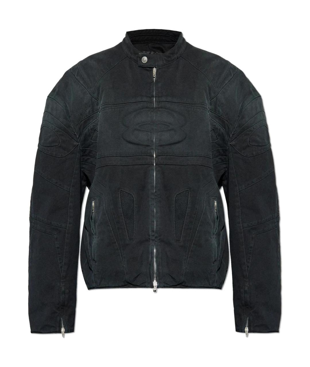 BALENCIAGA Черная деним куртка, фото 1