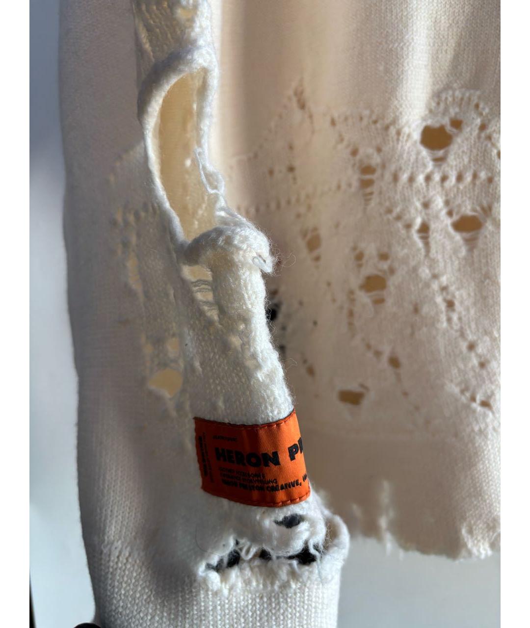 HERON PRESTON Бежевый шерстяной джемпер / свитер, фото 8