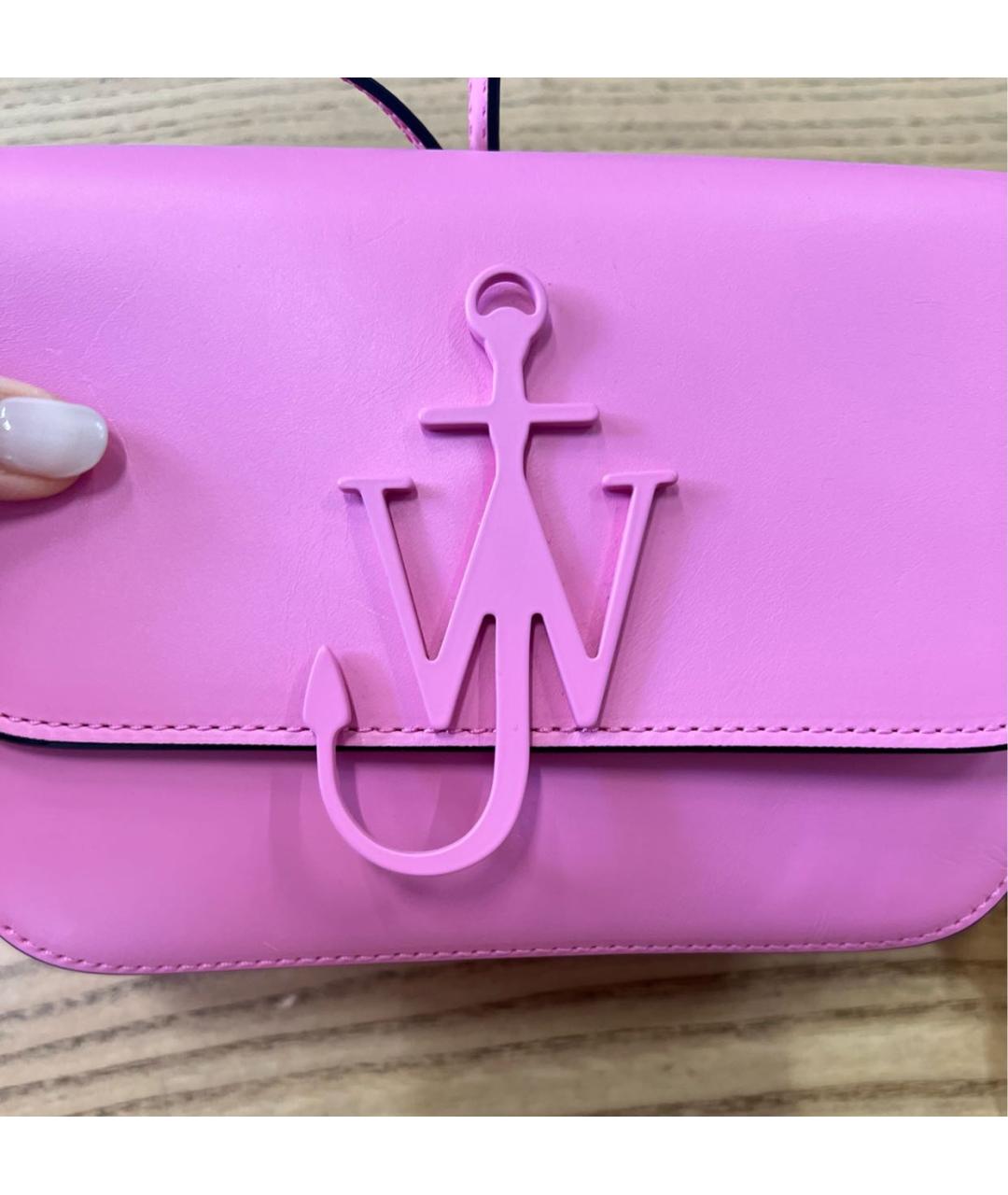 J.W.ANDERSON Коралловая кожаная сумка через плечо, фото 4