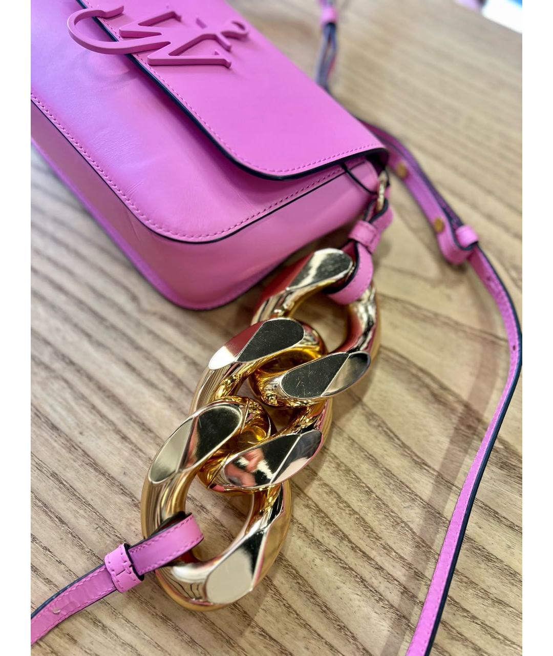 J.W.ANDERSON Коралловая кожаная сумка через плечо, фото 2