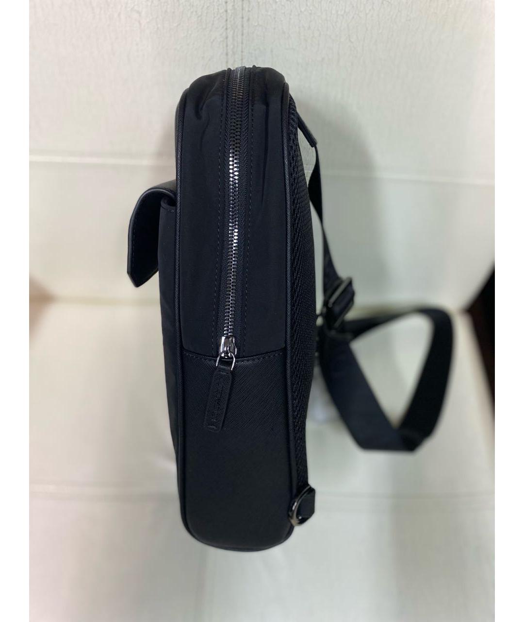 EMPORIO ARMANI Черная синтетическая сумка на плечо, фото 3