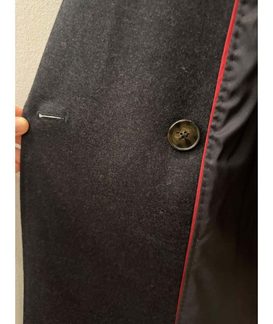 MAX MARA STUDIO Антрацитовый шерстяной жакет/пиджак, фото 5