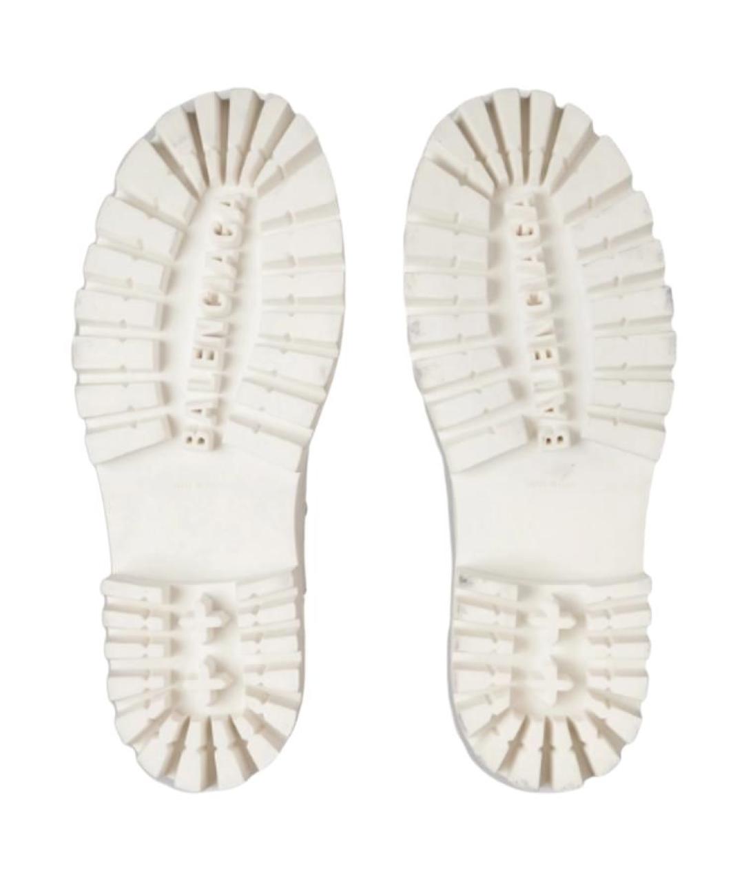 BALENCIAGA Белые высокие ботинки, фото 5