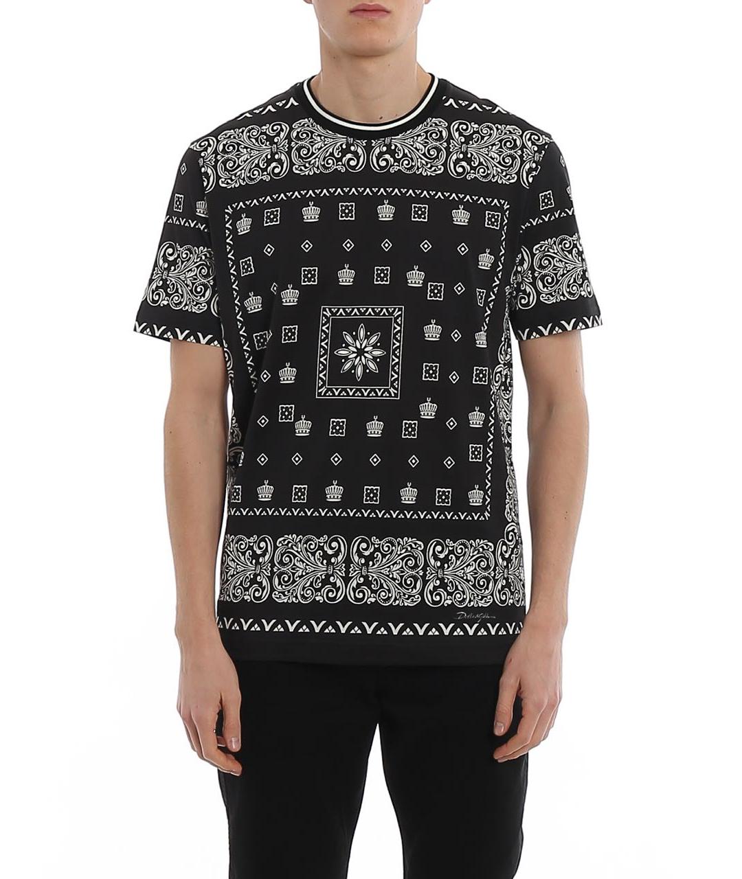 DOLCE&GABBANA Мульти хлопковая футболка, фото 2