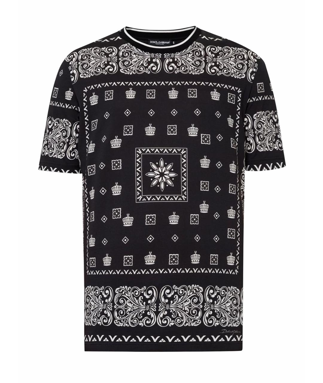 DOLCE&GABBANA Мульти хлопковая футболка, фото 9