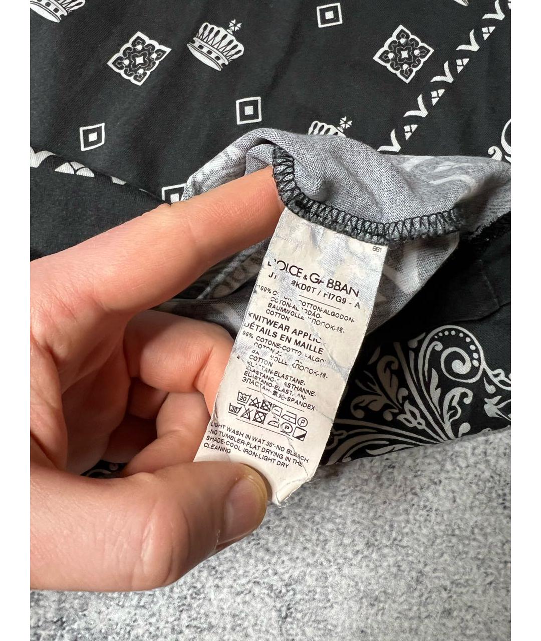 DOLCE&GABBANA Мульти хлопковая футболка, фото 8