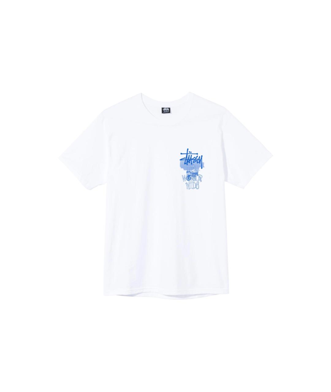 STUSSY Белая футболка, фото 1