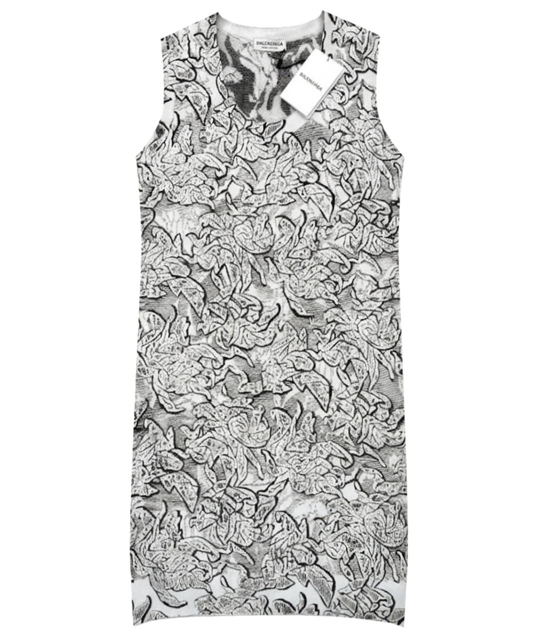 BALENCIAGA Белое полиамидовое коктейльное платье, фото 1