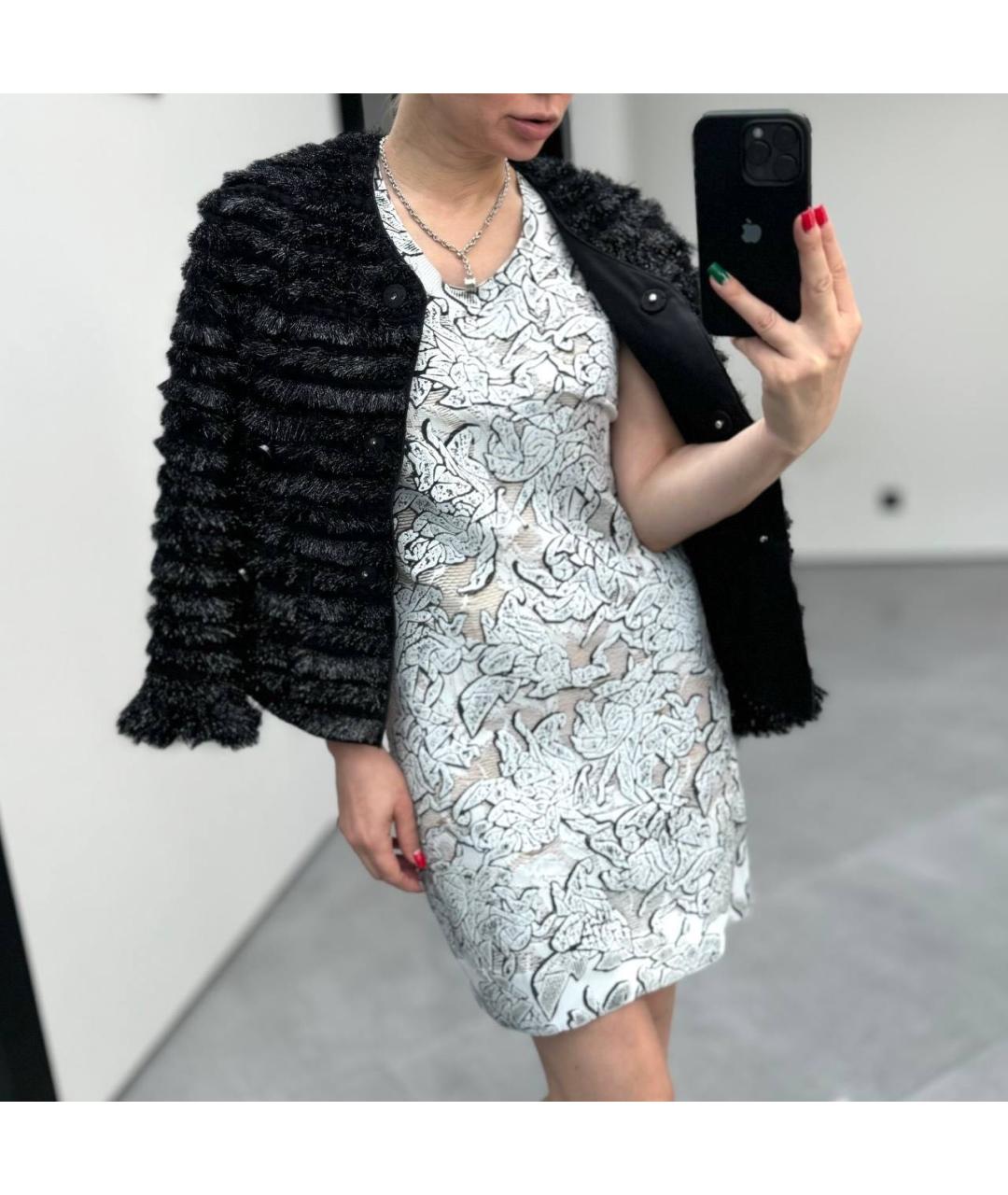 BALENCIAGA Белое полиамидовое коктейльное платье, фото 7