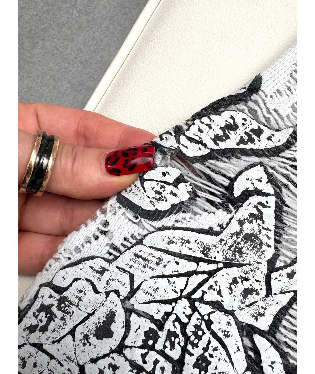 BALENCIAGA Белое полиамидовое коктейльное платье, фото 4